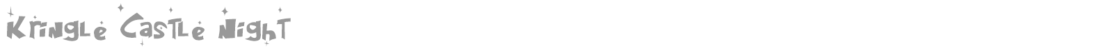 Kringle Castle font preview